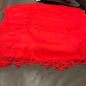Super soft red scarf